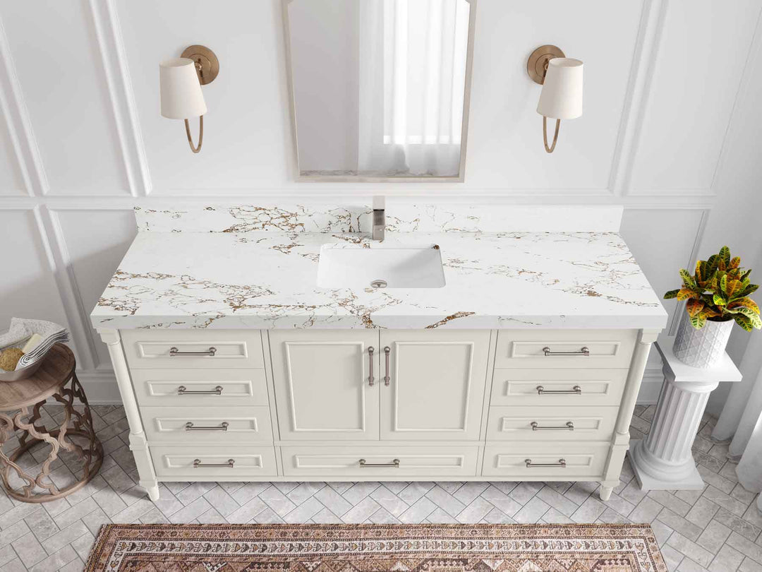 Aberdeen 72 in. W x 22 in. D Single Sink Bathroom Vanity - Willow Bath and Vanity