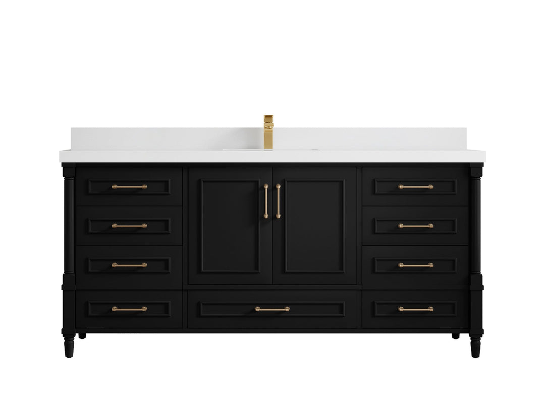 Aberdeen 72 in. W x 22 in. D Single Sink Bathroom Vanity - Willow Bath and Vanity