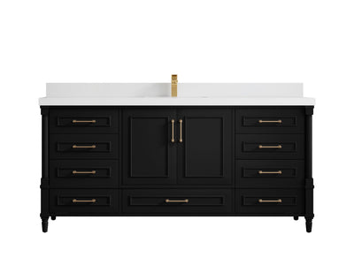 Aberdeen 72 in. W x 22 in. D Single Sink Bathroom Vanity - Willow Bath and Vanity