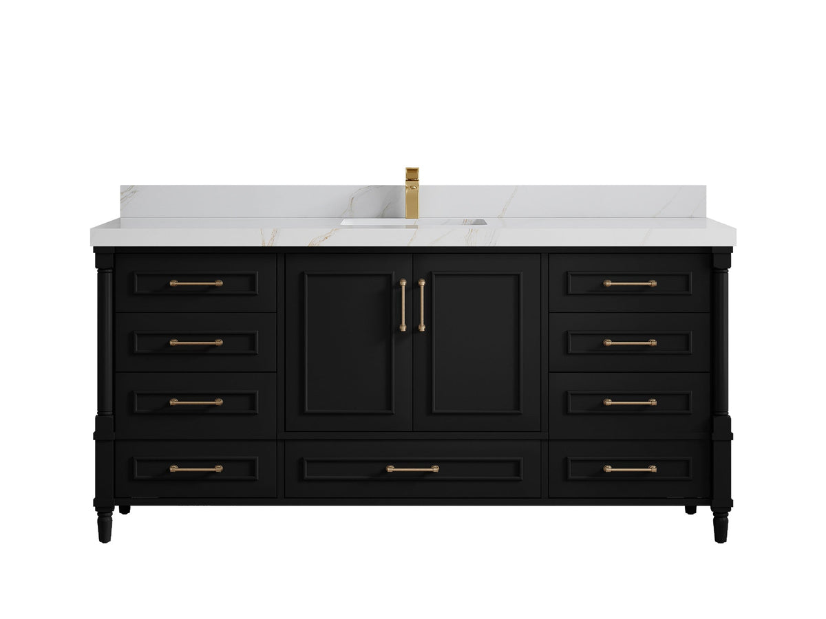 Aberdeen 72 in. W x 22 in. D Single Sink Bathroom Vanity - Willow Bath and Vanity