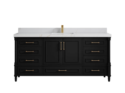 Aberdeen 72 in. W x 22 in. D Single Sink Bathroom Vanity - Willow Bath and Vanity