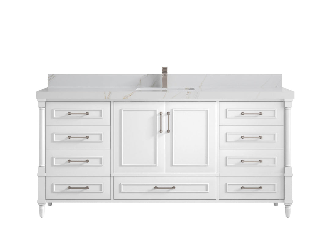 Aberdeen 72 in. W x 22 in. D Single Sink Bathroom Vanity - Willow Bath and Vanity