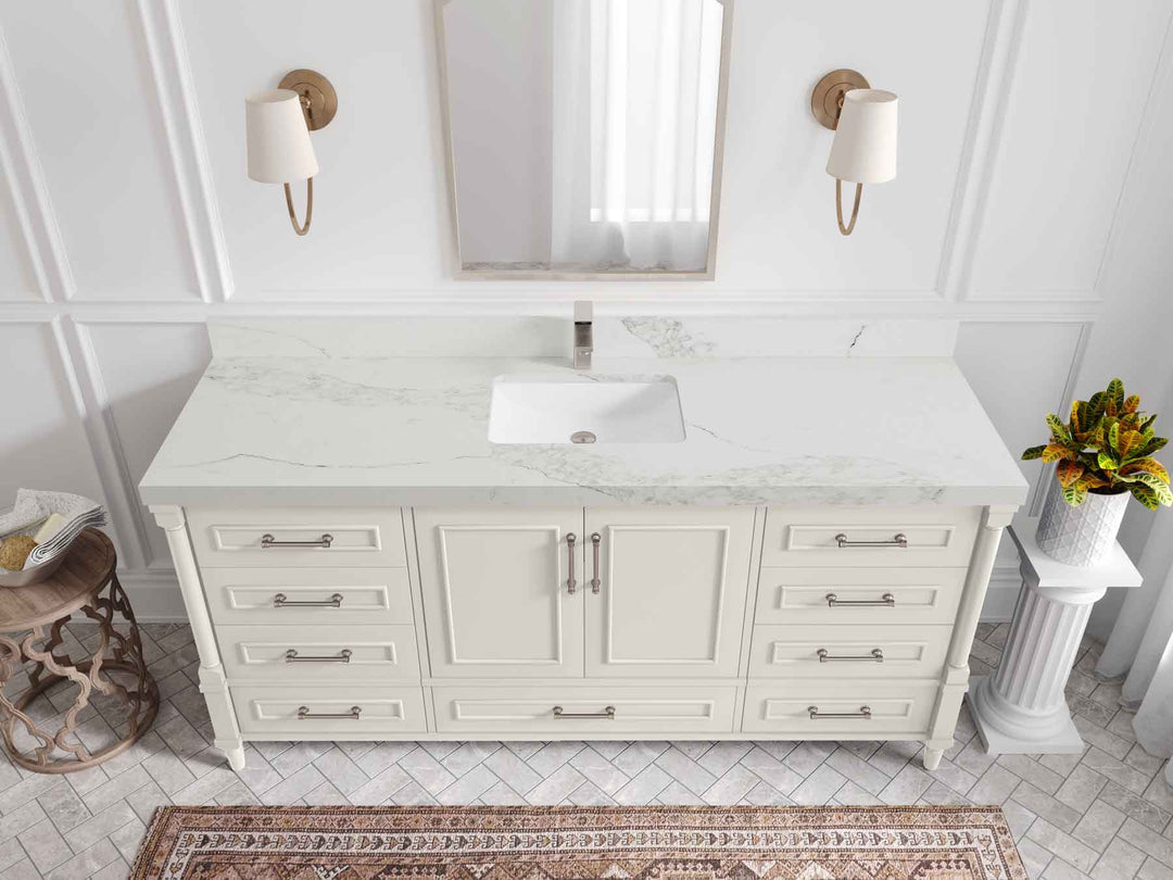 Aberdeen 72 in. W x 22 in. D Single Sink Bathroom Vanity - Willow Bath and Vanity