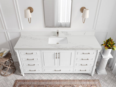 Aberdeen 72 in. W x 22 in. D Single Sink Bathroom Vanity - Willow Bath and Vanity
