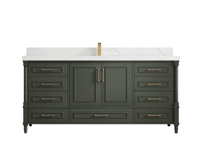 Aberdeen 72 in. W x 22 in. D Single Sink Bathroom Vanity - Willow Bath and Vanity