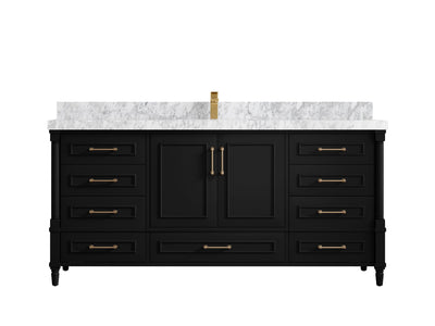 Aberdeen 72 in. W x 22 in. D Single Sink Bathroom Vanity - Willow Bath and Vanity