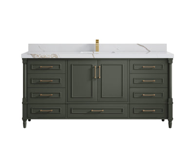 Aberdeen 72 in. W x 22 in. D Single Sink Bathroom Vanity - Willow Bath and Vanity