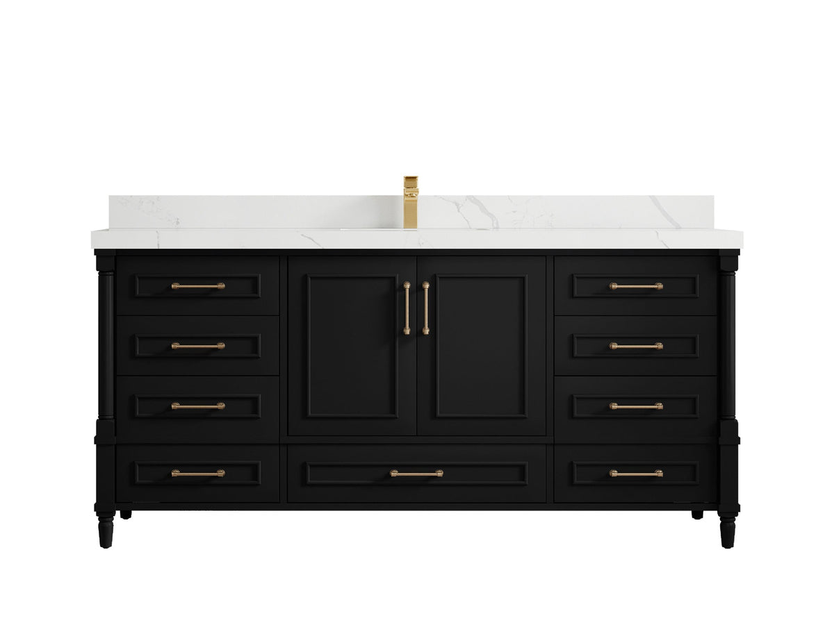 Aberdeen 72 in. W x 22 in. D Single Sink Bathroom Vanity - Willow Bath and Vanity
