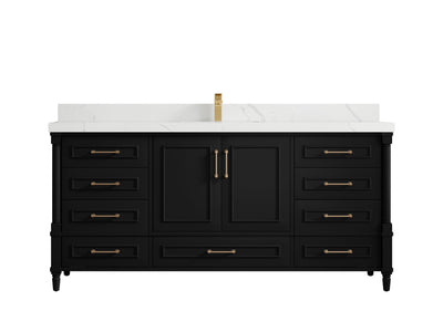 Aberdeen 72 in. W x 22 in. D Single Sink Bathroom Vanity - Willow Bath and Vanity