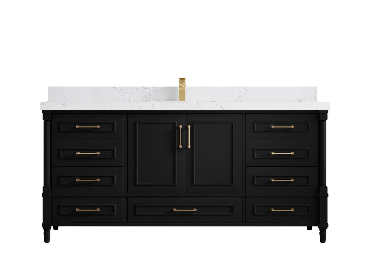 Aberdeen 72 in. W x 22 in. D Single Sink Bathroom Vanity - Willow Bath and Vanity