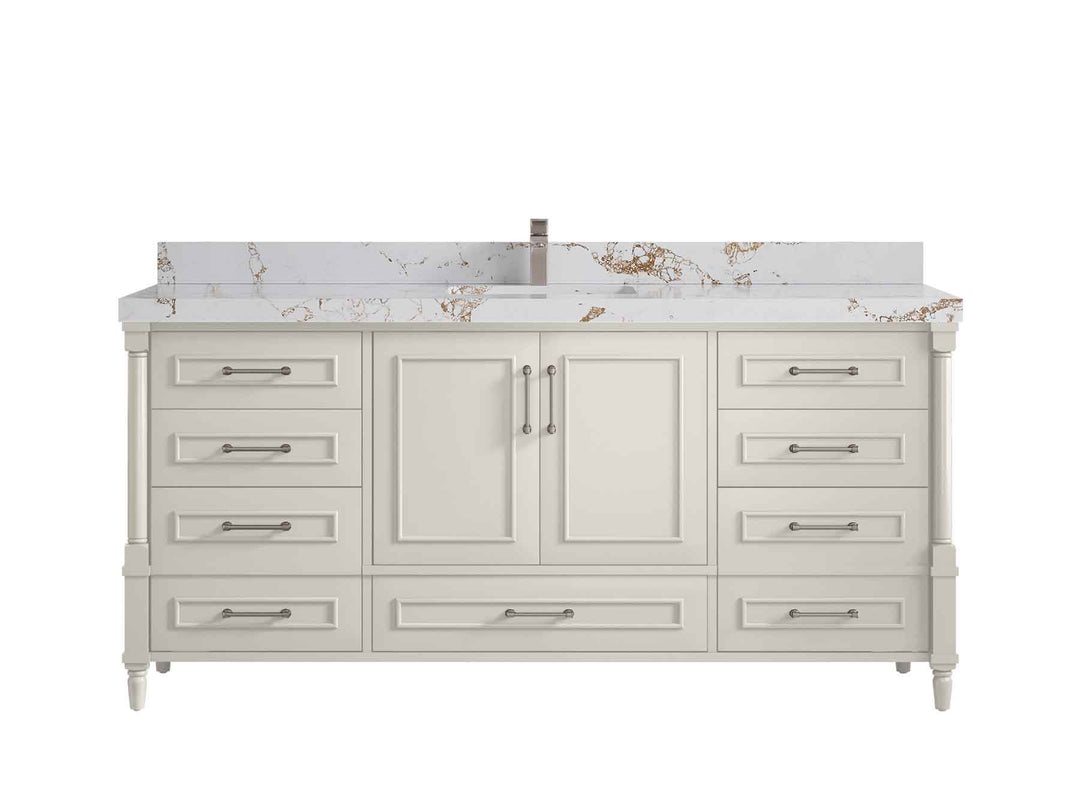 Aberdeen 72 in. W x 22 in. D Single Sink Bathroom Vanity - Willow Bath and Vanity