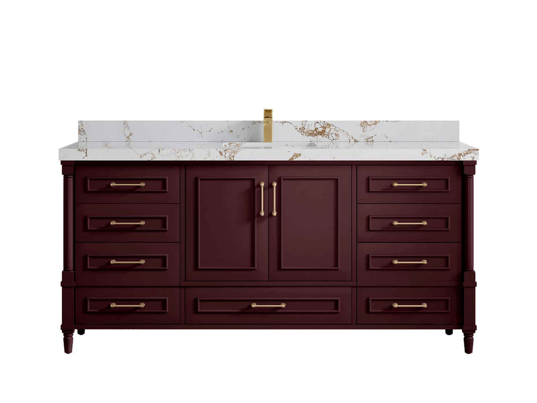 Aberdeen 72 in. W x 22 in. D Single Sink Bathroom Vanity - Willow Bath and Vanity