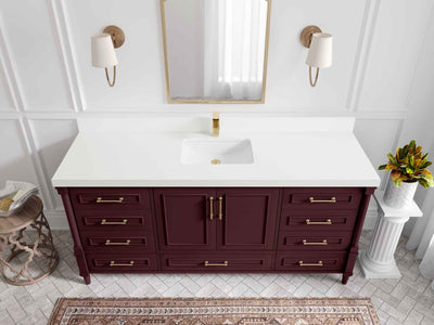 Aberdeen 72 in. W x 22 in. D Single Sink Bathroom Vanity - Willow Bath and Vanity