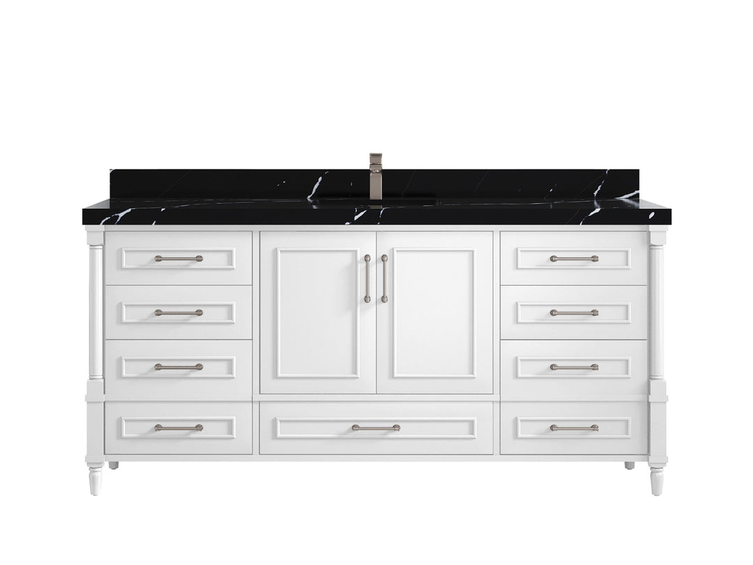 Aberdeen 72 in. W x 22 in. D Single Sink Bathroom Vanity - Willow Bath and Vanity
