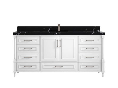 Aberdeen 72 in. W x 22 in. D Single Sink Bathroom Vanity - Willow Bath and Vanity
