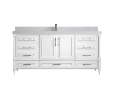 Aberdeen 72 in. W x 22 in. D Single Sink Bathroom Vanity - Willow Bath and Vanity