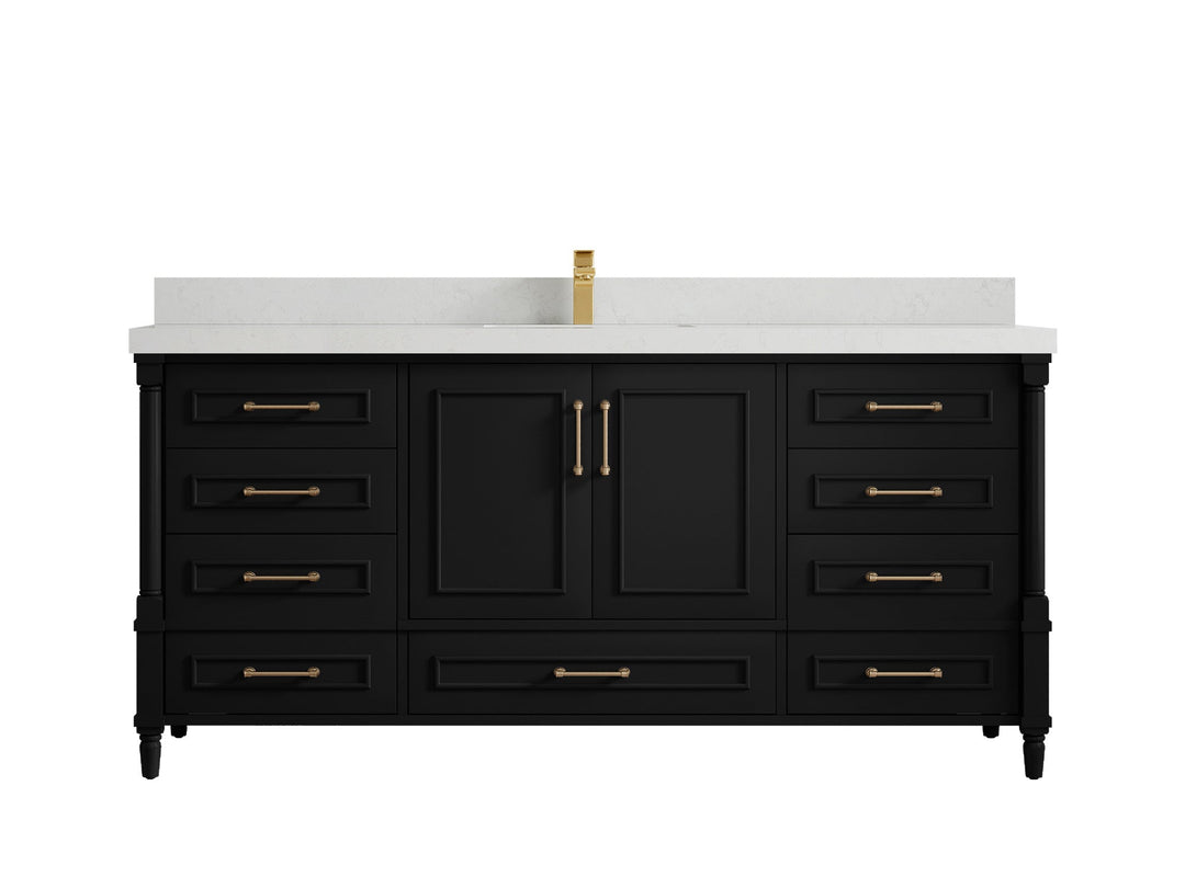 Aberdeen 72 in. W x 22 in. D Single Sink Bathroom Vanity - Willow Bath and Vanity