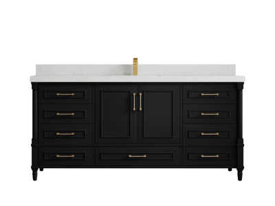 Aberdeen 72 in. W x 22 in. D Single Sink Bathroom Vanity - Willow Bath and Vanity