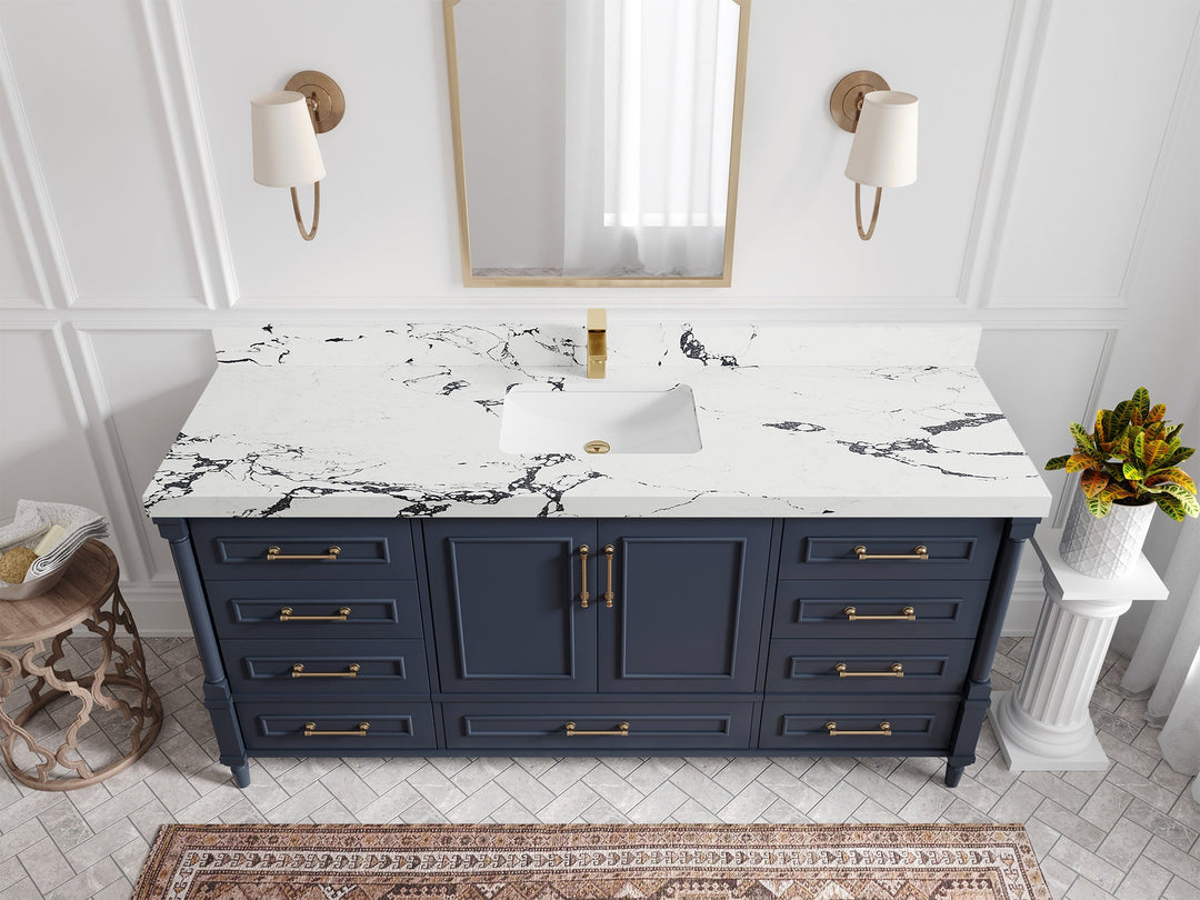 Aberdeen 72 in. W x 22 in. D Single Sink Bathroom Vanity - Willow Bath and Vanity
