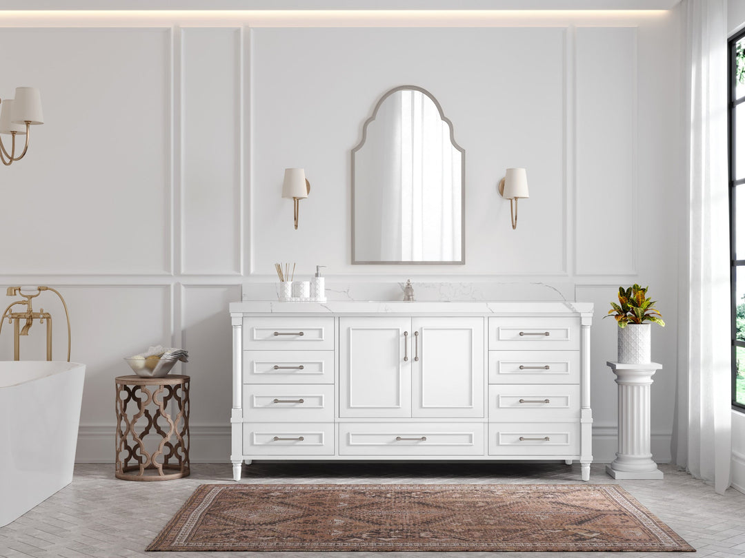 Aberdeen 72 in. W x 22 in. D Single Sink Bathroom Vanity - Willow Bath and Vanity