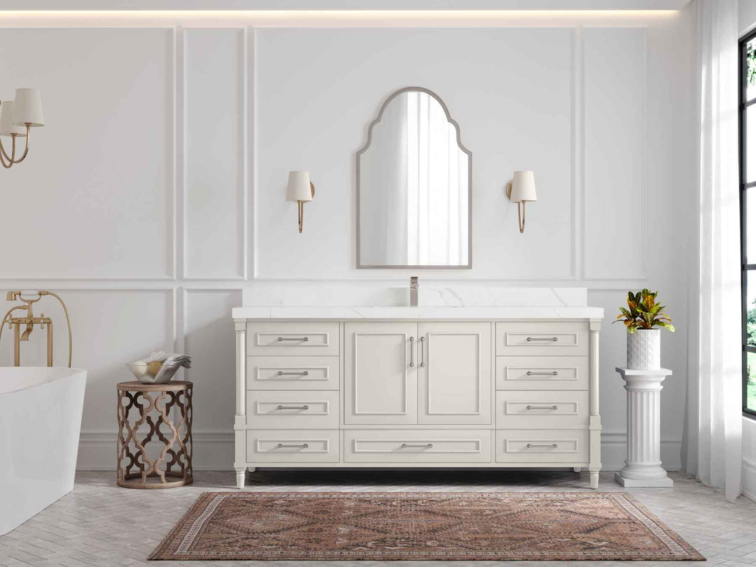 Aberdeen 72 in. W x 22 in. D Single Sink Bathroom Vanity - Willow Bath and Vanity
