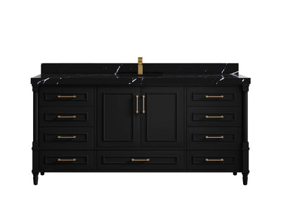 Aberdeen 72 in. W x 22 in. D Single Sink Bathroom Vanity - Willow Bath and Vanity
