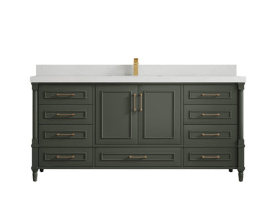 Aberdeen 72 in. W x 22 in. D Single Sink Bathroom Vanity - Willow Bath and Vanity