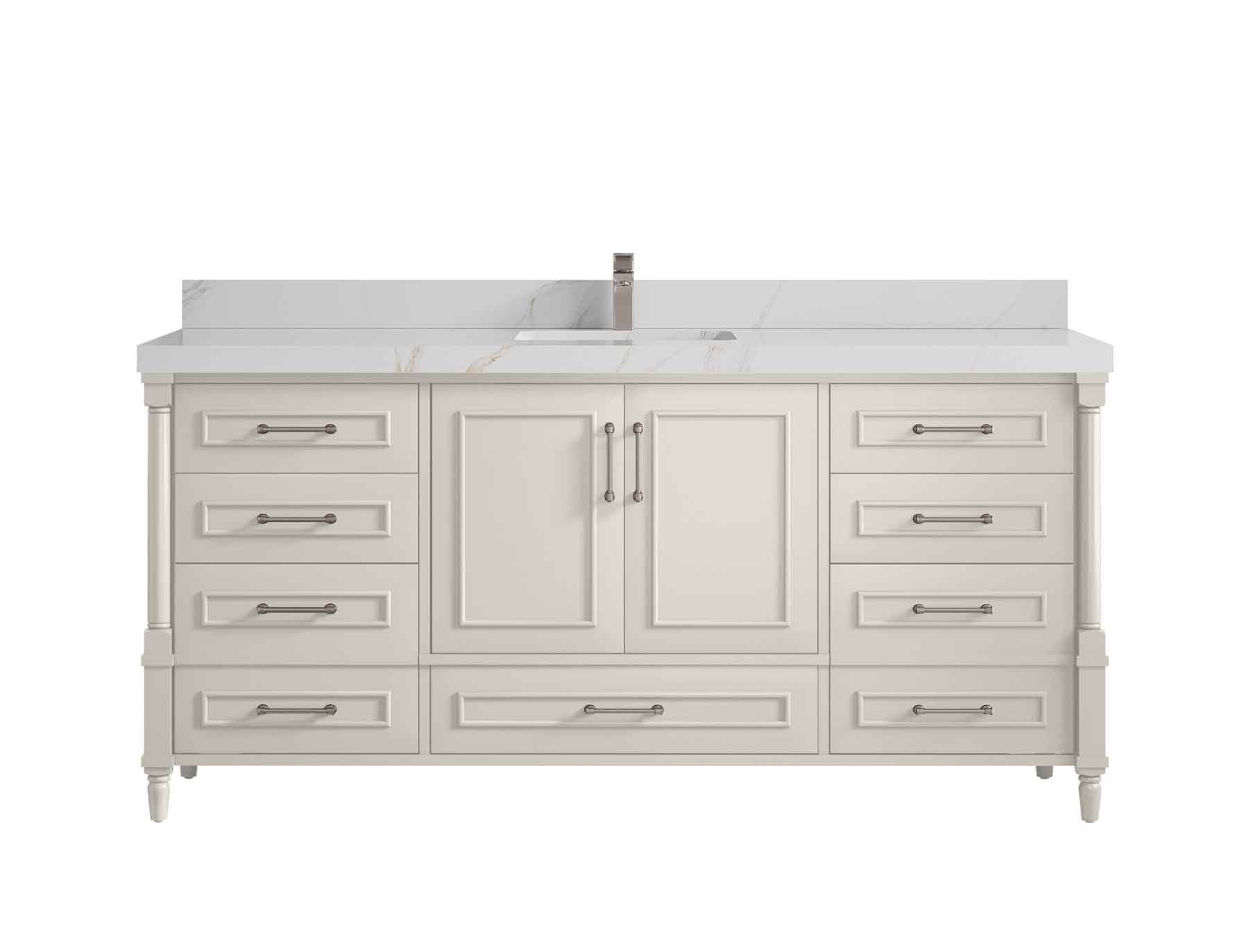 Aberdeen 72 in. W x 22 in. D Single Sink Bathroom Vanity - Willow Bath and Vanity