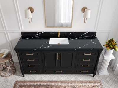 Aberdeen 72 in. W x 22 in. D Single Sink Bathroom Vanity - Willow Bath and Vanity
