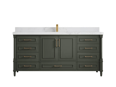 Aberdeen 72 in. W x 22 in. D Single Sink Bathroom Vanity - Willow Bath and Vanity