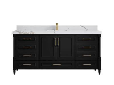 Aberdeen 72 in. W x 22 in. D Single Sink Bathroom Vanity - Willow Bath and Vanity
