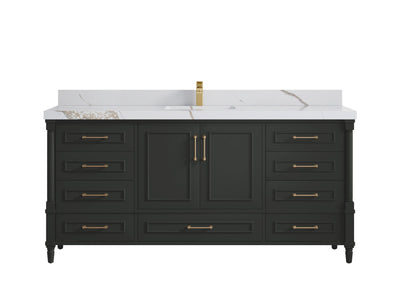 Aberdeen 72 in. W x 22 in. D Single Sink Bathroom Vanity - Willow Bath and Vanity