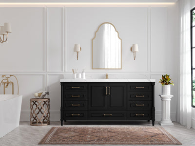 Aberdeen 72 in. W x 22 in. D Single Sink Bathroom Vanity - Willow Bath and Vanity