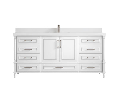 Aberdeen 72 in. W x 22 in. D Single Sink Bathroom Vanity - Willow Bath and Vanity