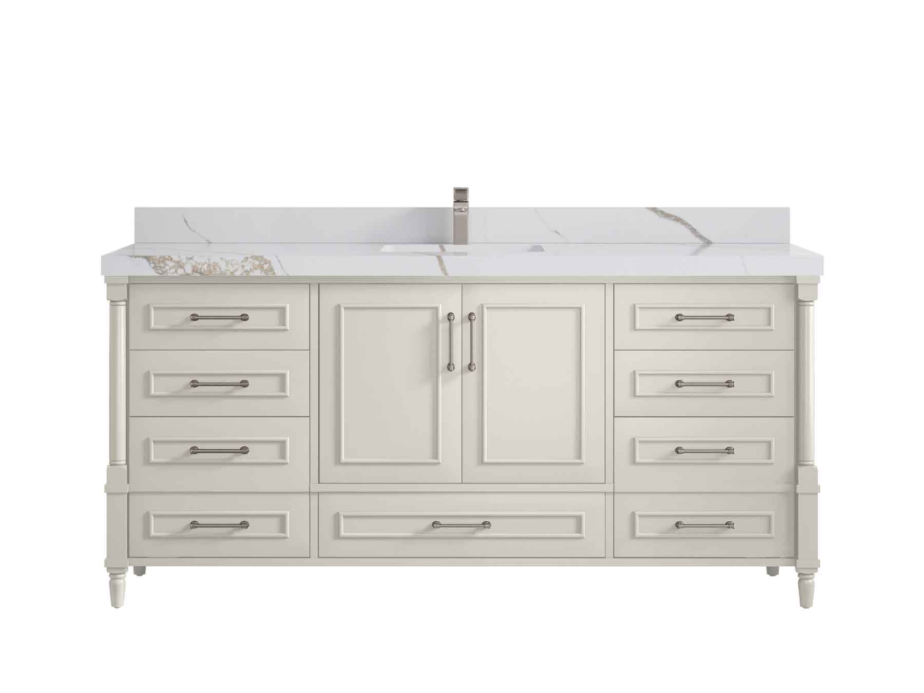 Aberdeen 72 in. W x 22 in. D Single Sink Bathroom Vanity - Willow Bath and Vanity