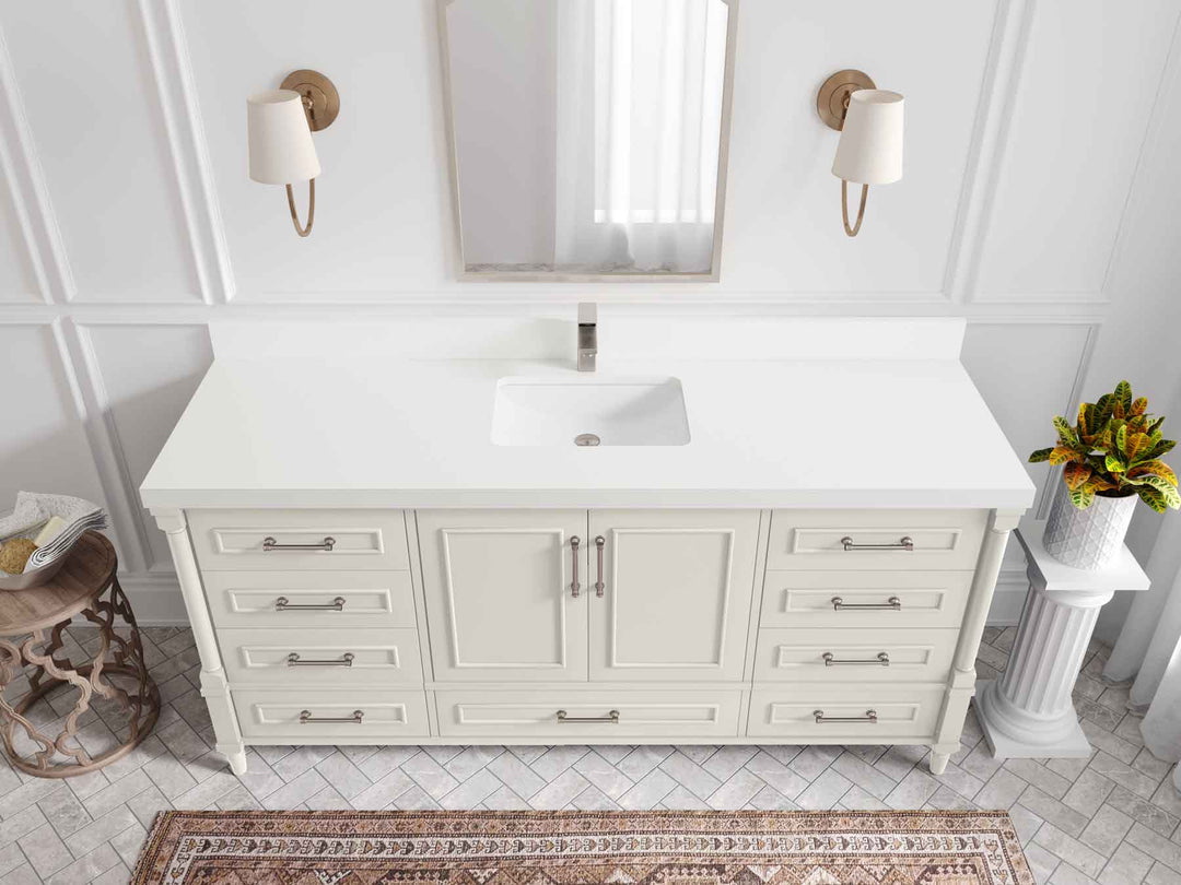 Aberdeen 72 in. W x 22 in. D Single Sink Bathroom Vanity - Willow Bath and Vanity