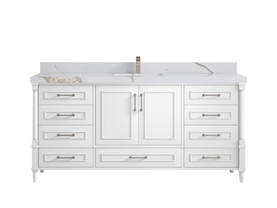 Aberdeen 72 in. W x 22 in. D Single Sink Bathroom Vanity - Willow Bath and Vanity