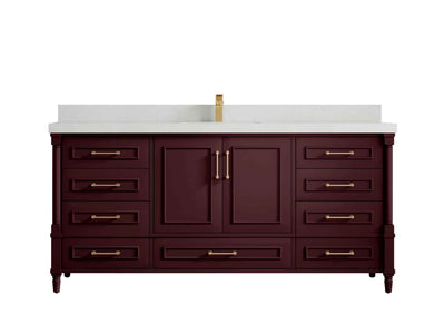 Aberdeen 72 in. W x 22 in. D Single Sink Bathroom Vanity - Willow Bath and Vanity