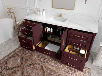 Aberdeen 72 in. W x 22 in. D Single Sink Bathroom Vanity - Willow Bath and Vanity