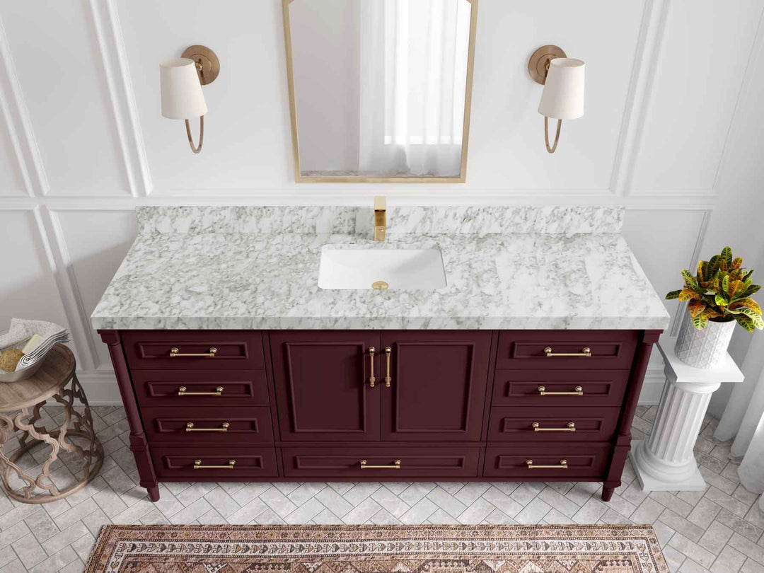 Aberdeen 72 in. W x 22 in. D Single Sink Bathroom Vanity - Willow Bath and Vanity