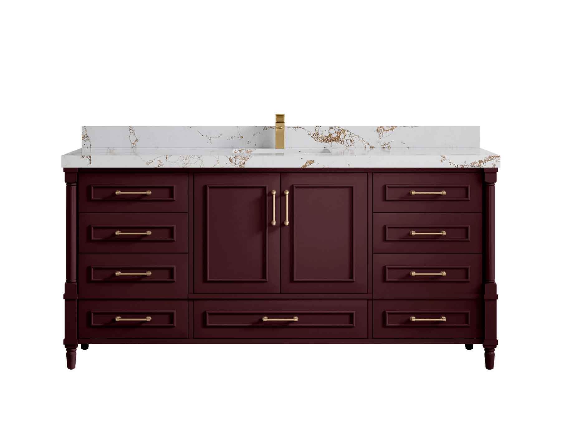 Aberdeen 72 in. W x 22 in. D Single Sink Bathroom Vanity - Willow Bath and Vanity