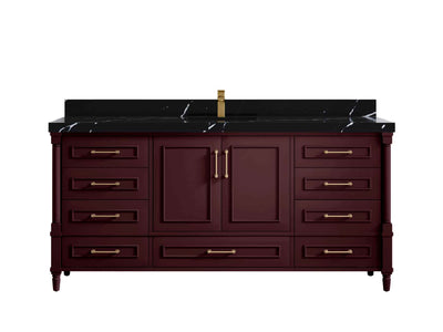Aberdeen 72 in. W x 22 in. D Single Sink Bathroom Vanity - Willow Bath and Vanity