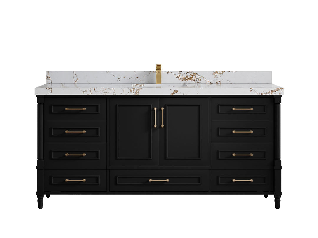 Aberdeen 72 in. W x 22 in. D Single Sink Bathroom Vanity - Willow Bath and Vanity