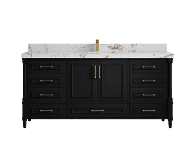 Aberdeen 72 in. W x 22 in. D Single Sink Bathroom Vanity - Willow Bath and Vanity