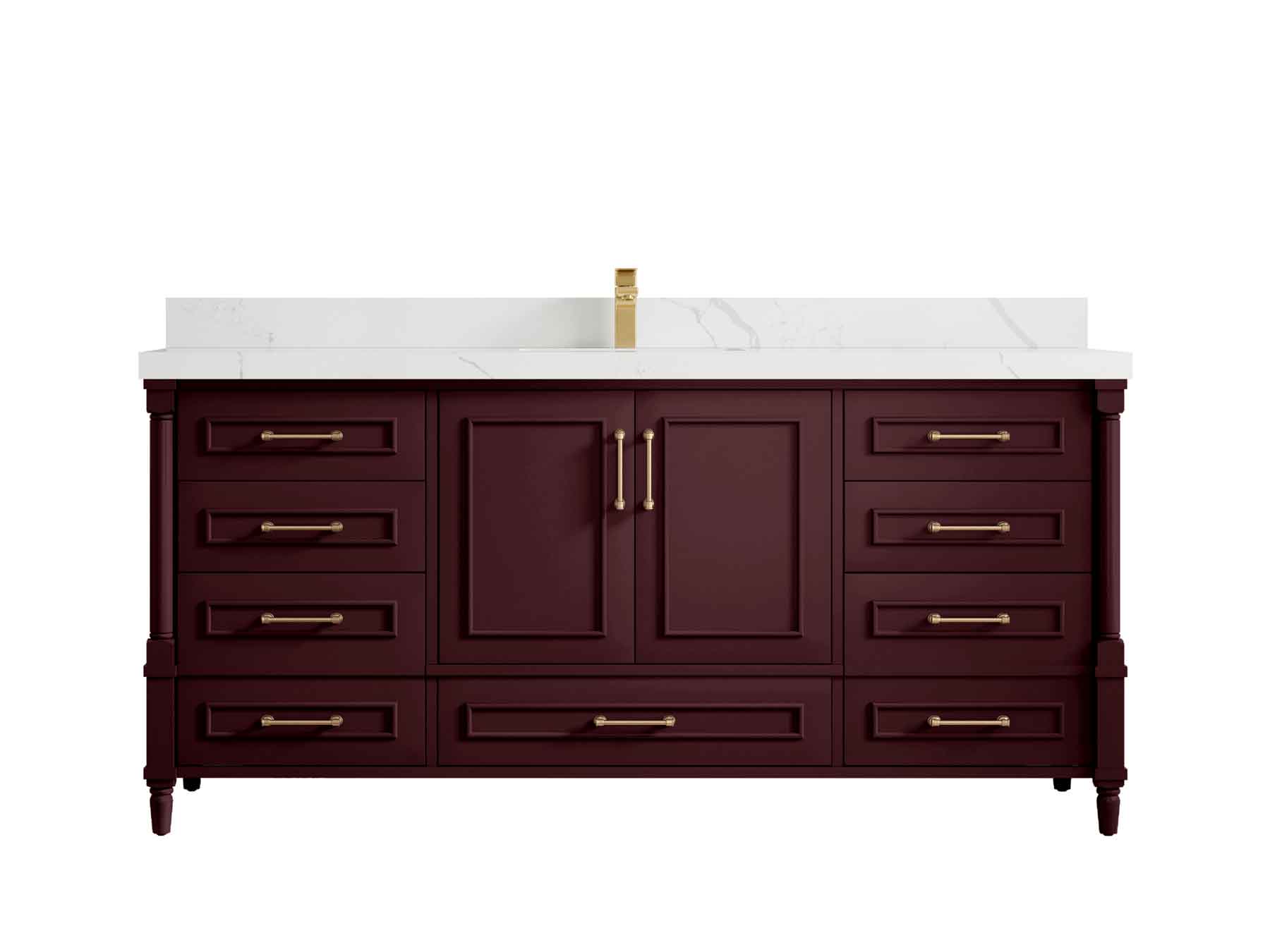 Aberdeen 72 in. W x 22 in. D Single Sink Bathroom Vanity - Willow Bath and Vanity