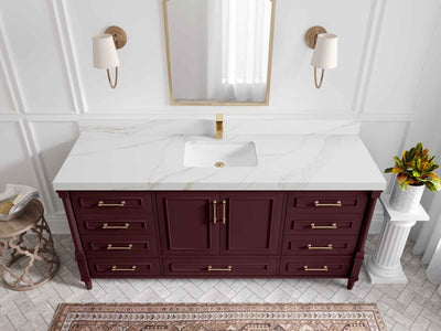 Aberdeen 72 in. W x 22 in. D Single Sink Bathroom Vanity - Willow Bath and Vanity