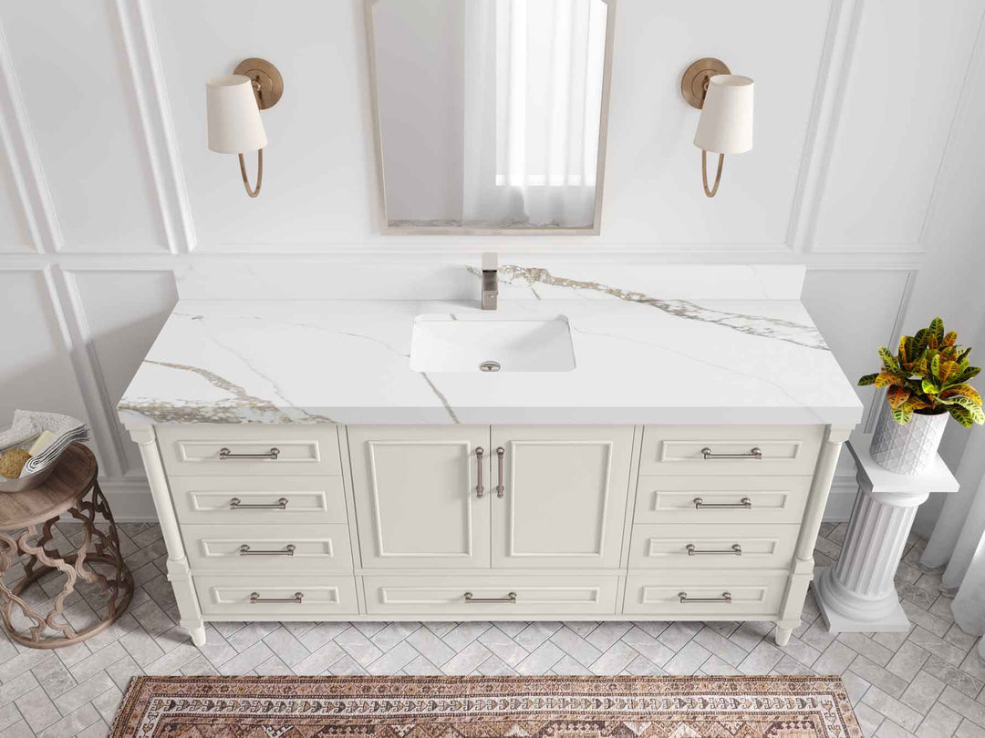 Aberdeen 72 in. W x 22 in. D Single Sink Bathroom Vanity - Willow Bath and Vanity