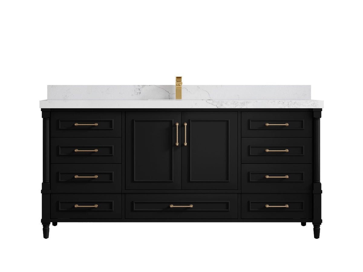 Aberdeen 72 in. W x 22 in. D Single Sink Bathroom Vanity - Willow Bath and Vanity