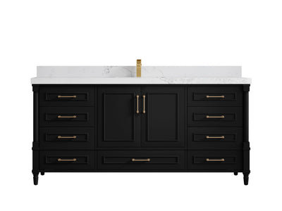 Aberdeen 72 in. W x 22 in. D Single Sink Bathroom Vanity - Willow Bath and Vanity
