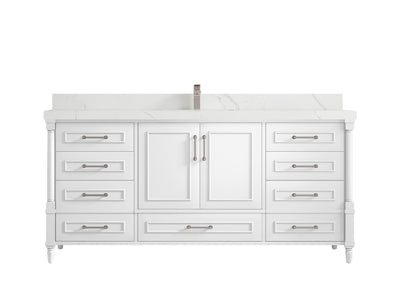 Aberdeen 72 in. W x 22 in. D Single Sink Bathroom Vanity - Willow Bath and Vanity